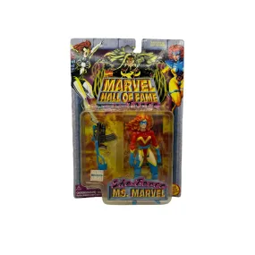 1996 TOYBIZ MARVEL HALL OF FAME SHE-FORCE MS MARVEL AF (RED BLUE SUIT)