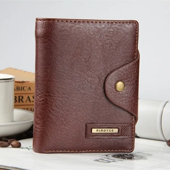 2018 New Brand High Quality Short Men'S Wallet ,Genuine Leather Qualitty Guarantee Purse For