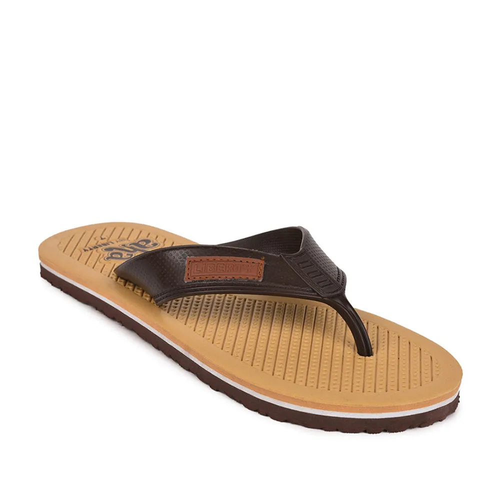 A-HA Casual Beige Flip-Flops For Men HARRISON By Liberty