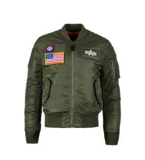 Alpha Industries MA-1 FLEX SLIM FLIGHT JACKET SAGE GREEN