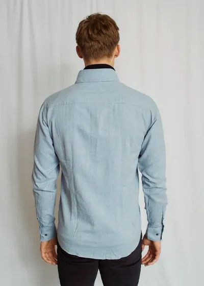 Brunn & Stengade Muriel Casual Modern Fit Shirt | Light Blue