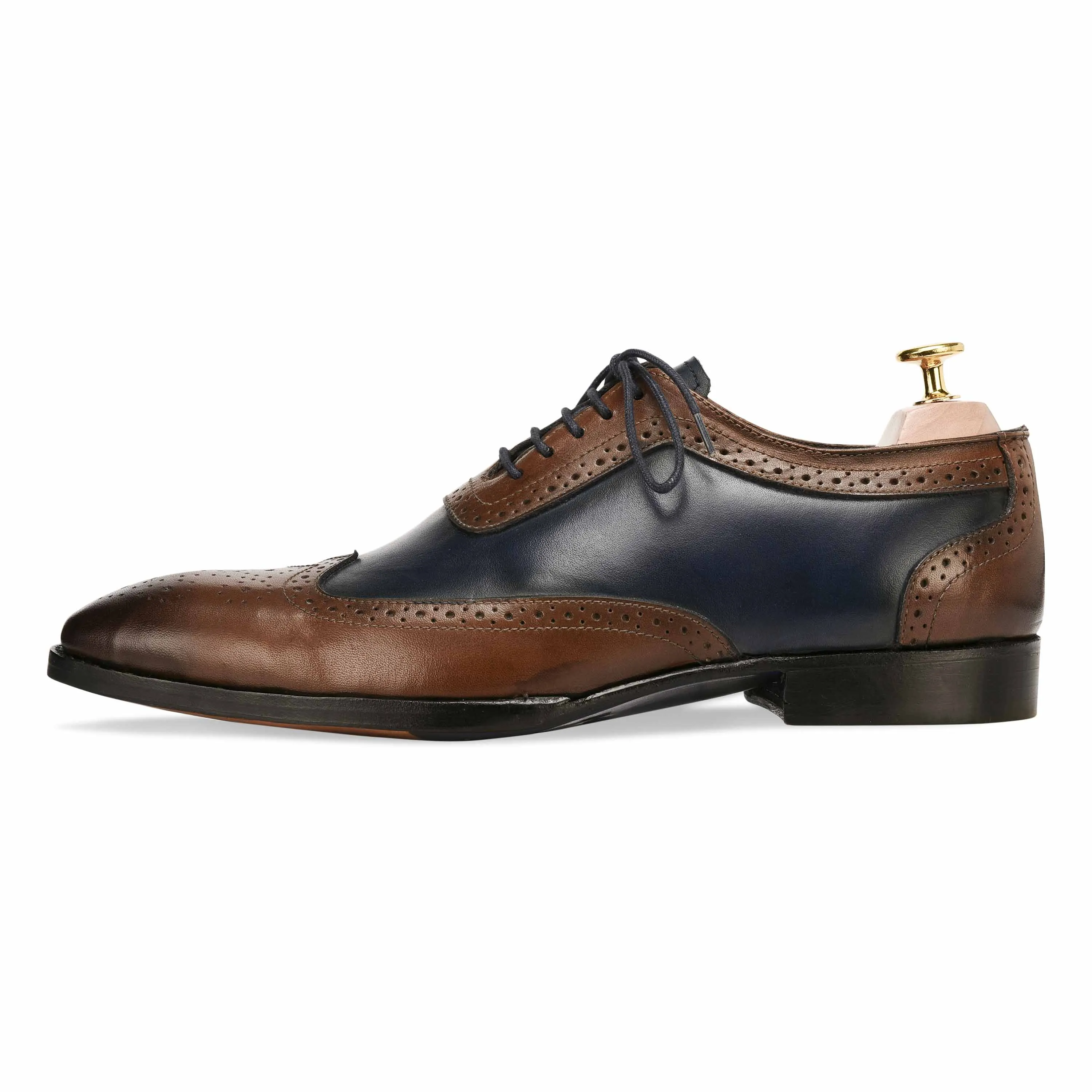 Cherokee Brogues Goodyear Brown & Blue