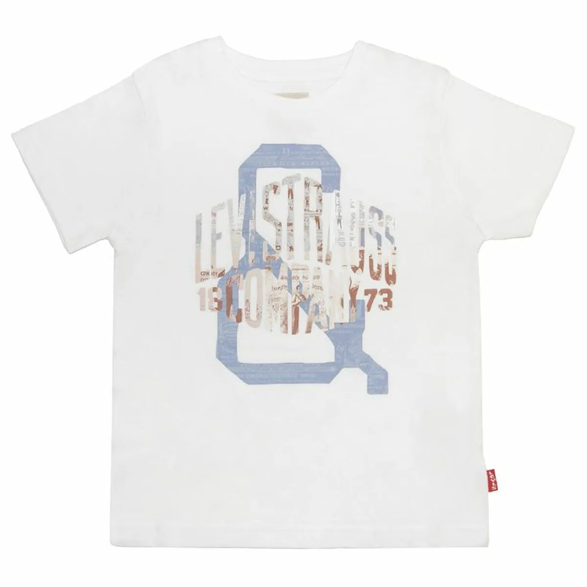 Child's Short Sleeve T-Shirt Levi's White