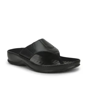 Coolers Casual Slipper For Men (Black) META-1 By Liberty