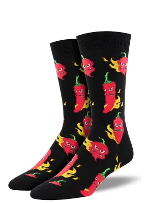 Flamin' Hot Peppers Men's Socks