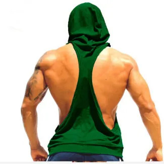 I SHAPED Vest for Men Underwear Summer Athletic Tank Tops Clothing Hooded Loose Tees Sleeveless