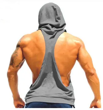 I SHAPED Vest for Men Underwear Summer Athletic Tank Tops Clothing Hooded Loose Tees Sleeveless