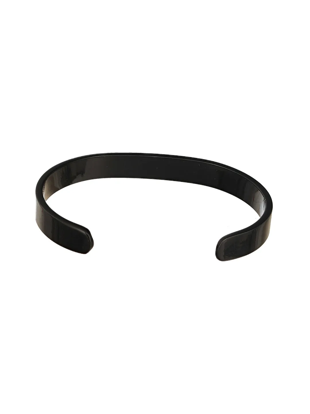 Men Black-Toned Cuff Bracelet