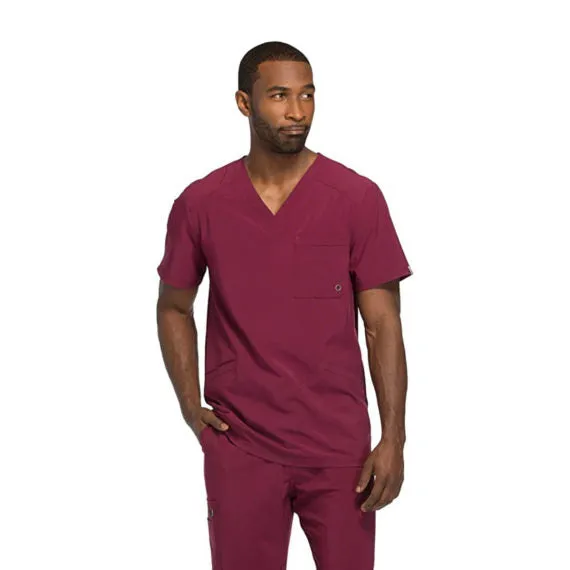 Men V-Neck Scrub Top