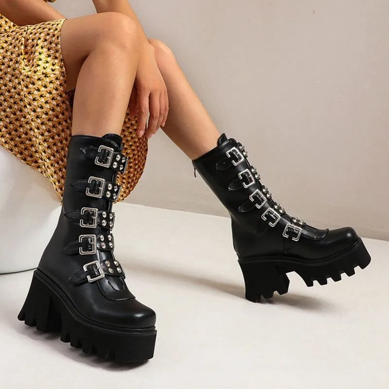 Mid-Calf Ellen Boots