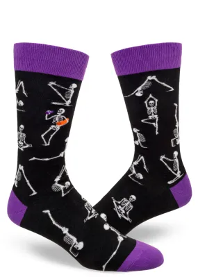 Skeleton Yoga Men's Socks