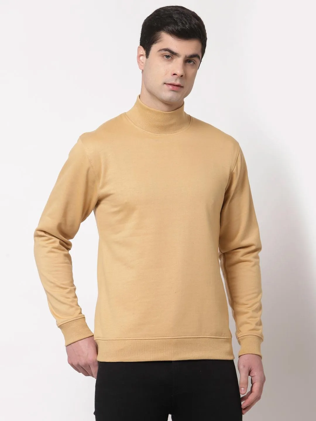 Style Quotient Men Beige Sweatshirt