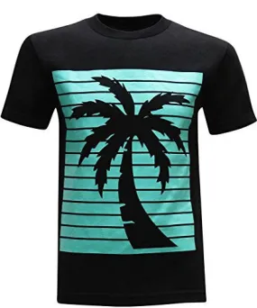 TURQUOISE PALM MEN'S T-SHIRT - M